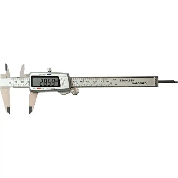Digital Vernier Caliper 150mm - Tools Silverline - Lightweight hardened stainless steel composite caliper. 4-function