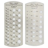 Drill Gauge 2 Piece Set Metric and Imperial - Measuring Tool The Planet is a precision tool designed for drilling