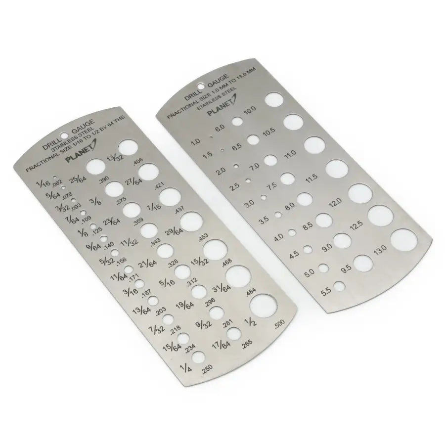 Drill Gauge 2 Piece Set Metric and Imperial - Measuring Tool - Fast shipping