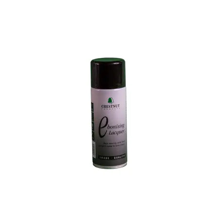 Ebonising Lacquer Aerosol - Chestnut Products - Oils is a tough, hard-wearing water-based lacquer. It heavily pigmented