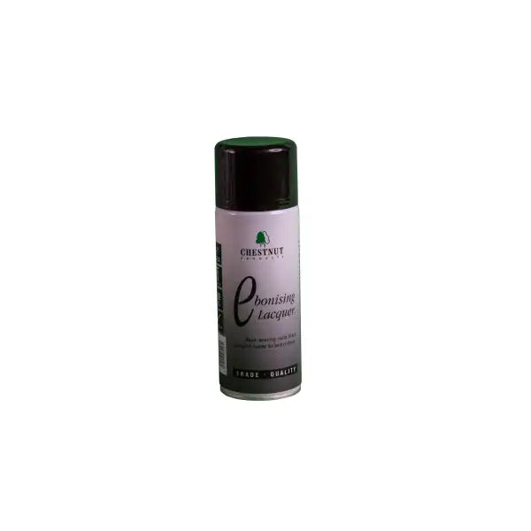 Ebonising Lacquer Aerosol - Chestnut Products - Oils is a tough, hard-wearing water-based lacquer. It heavily pigmented