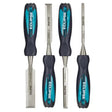 Eclipse Through Tang 4 Piece Chisel Set (1/2’’ 3/4’’ 1’’) - Chisels professional tools combine traditional production