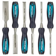 Eclipse Through Tang 6 Piece Chisel Set (1/4’’ 3/8’’ 1/2’’ 3/4’’ 1’’ 1 1/4’’) - Chisels professional tools combine