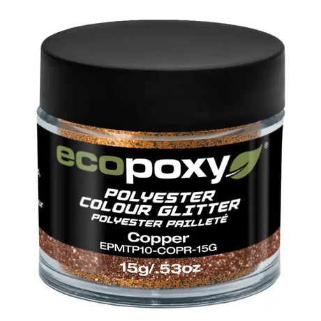 Ecopoxy 15g Polyester Colour Glitter - Copper - Epoxy Resin Pigments Glitters are precisely cut from premium