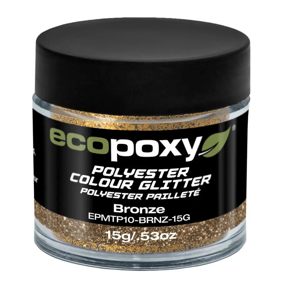 Ecopoxy 22g Polyester Colour Glitter - Bronze - Epoxy Resin Pigments - Fast shipping