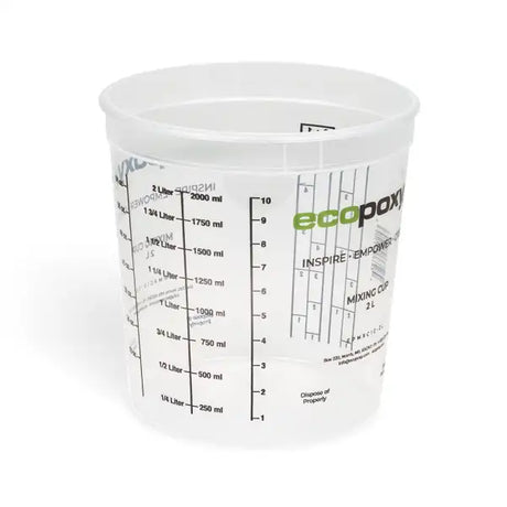 EcoPoxy 2L Mixing Cup - Epoxy Resin Accessories Graduated Cups have been designed with our users in mind