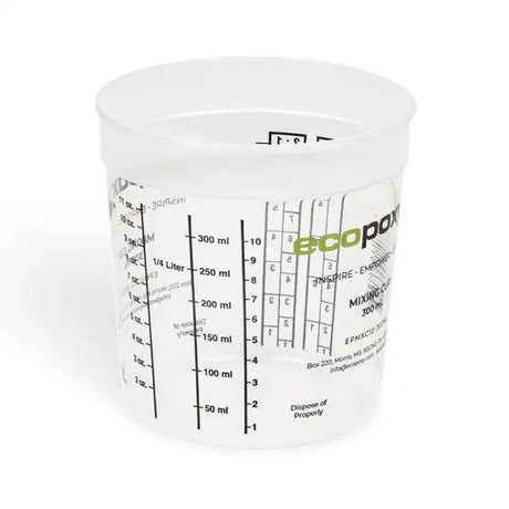 EcoPoxy 300ml Mixing Cup - Epoxy Resin Accessories Graduated Cups have been designed with our users in mind