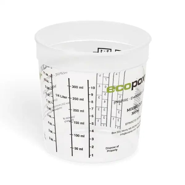 EcoPoxy 300ml Mixing Cup - Epoxy Resin Accessories Graduated Cups have been designed with our users in mind