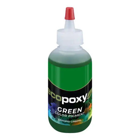 EcoPoxy 60ml Green Colour Pigment - Epoxy Resin Pigments bottle Liquid pigments for epoxy resin Compatible