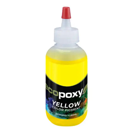 EcoPoxy 60ml Yellow Colour Pigment - Epoxy Resin Pigments bottle Liquid pigments for epoxy resin Compatible