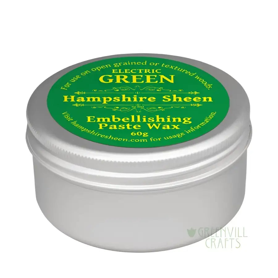 Embellishing Wax - Electric Green - 60g - Hampshire Sheen - Fast shipping