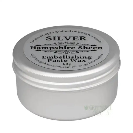 Embellishing Wax - Silver - 60g - Hampshire Sheen - Wax, like the Gold is designed to be used on open grain woods