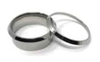 Titanium ring core - Bevelled Edges - 8mm with 5mm insert groove Greenvill Crafts
