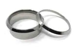 Titanium ring core - Bevelled Edges - 8mm with 5mm insert groove - Ring Cores - Fast shipping