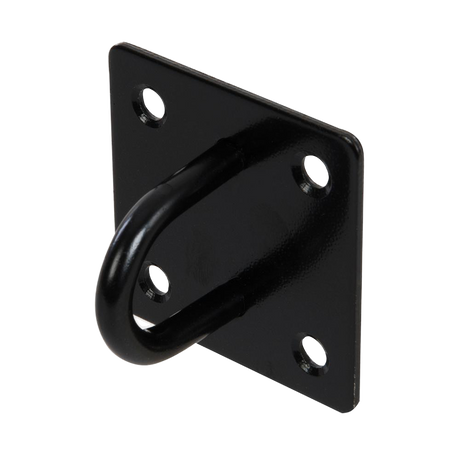 Fixman Chain Plate Black Ring 50mm x - Corrosion-resistant and weatherproof. Internal or external use.