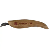 Flexcut Hook Knife (RH) - Carving Tools The blade is curved, similar to a gouge, for working in hollows with ease