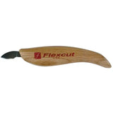 Flexcut Hook Knife (RH) - Carving Tools The blade is curved, similar to a gouge, for working in hollows with ease