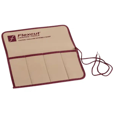 Flexcut Pocket Knife Roll for 4 tools - KN00 - Carving Tools This tool roll will accept up to knives protect the edges.
