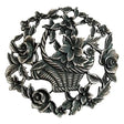 Flower Basket - Decorative Pewter Lid (Potpourri) - design decorative pewter lid The perforated lids are often used
