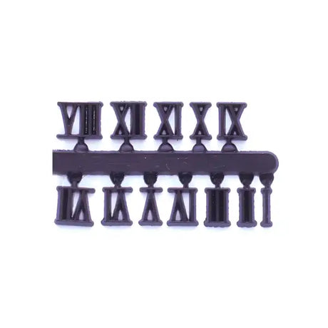 Full Roman Numerals - Black - Clock Making - Project Kit roman numerals in a black finish.
