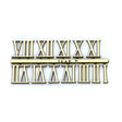Full Roman Numerals - Gold - Clock Making - Project Kit roman numerals in a finish. A perfect way to finish off clock
