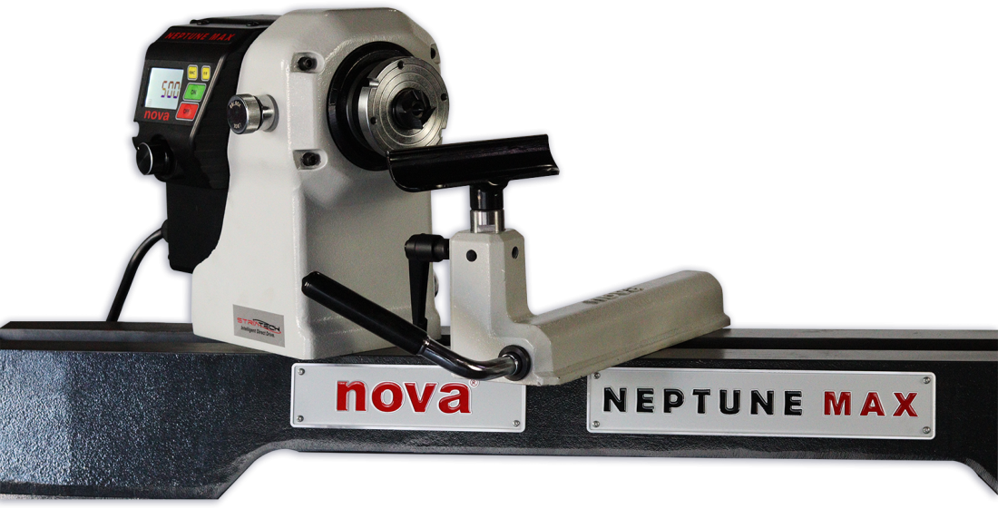 NOVA NEPTUNE MAX 15″ Digital Direct Drive Woodturning Lathe Greenvill Crafts