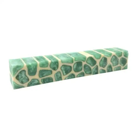 Giraffe & Zebra Pen Blanks - Mint to Be - The pen blanks are made with quality 100% Alumilite Resin by KD Creative