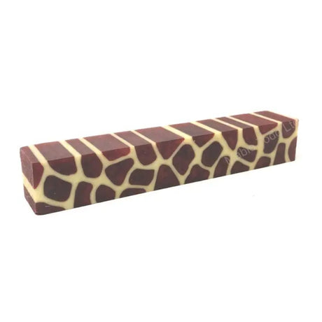Giraffe & Zebra Pen Blanks - Ruby Red - Fast shipping