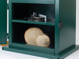 Integral Cabinet Base  The cabinet provides useful storage space for tools and timber.