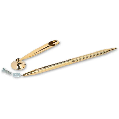Gold Ballpoint Twist Pen Kit with Holder - Fast shipping