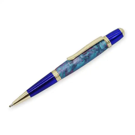 Gold & Blue Cerra Pen Kit - Cierra (Formally Sierra Kits) The single tube design looks great and is easy to turn. new