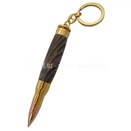 Gold bullet keyring kits - 5 Pack with bushings - Key ring Good plating copper tip.