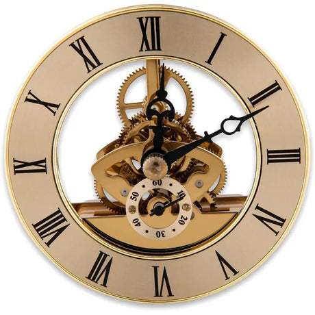 Gold Skeleton Clock Insert 86mm - Project Kit - Fast shipping