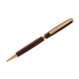 Gold Slimline Pen Kit - The Gold is also available in a selection of quality coloured platings, this comes in gold