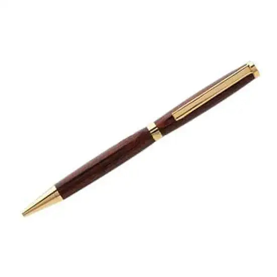 Gold Slimline Pen Kit - The Gold is also available in a selection of quality coloured platings, this comes in gold