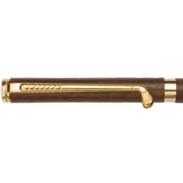 Golf Club Pen Clip - Gold - clip to fit the standard 7mm pens. not included.