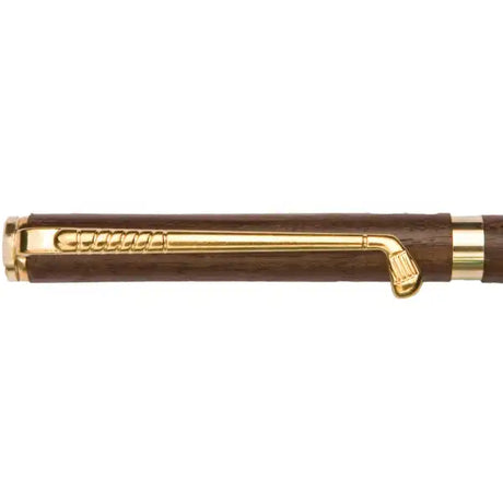 Golf Club Pen Clip - Gold - clip to fit the standard 7mm pens. not included.