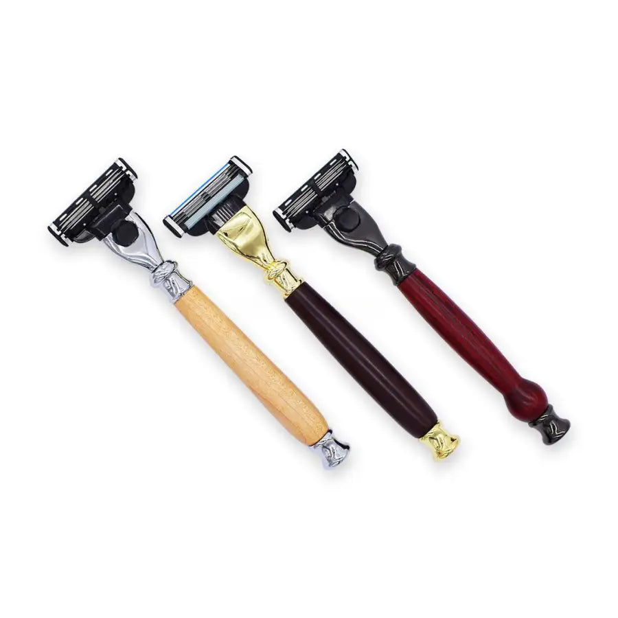 Gun Metal Mach 3 Razor Handle Kit - Kits - Fast shipping