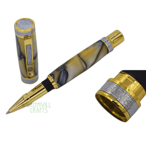 Hawaiian Love Fountain Pen Kits - Gold & Chrome - Turning - Fast shipping