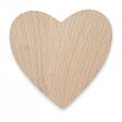 Heart Pyrography Wooden Blanks - 1cm thickness Beech wood blanks in a heart shape for burning / A single ply wooden