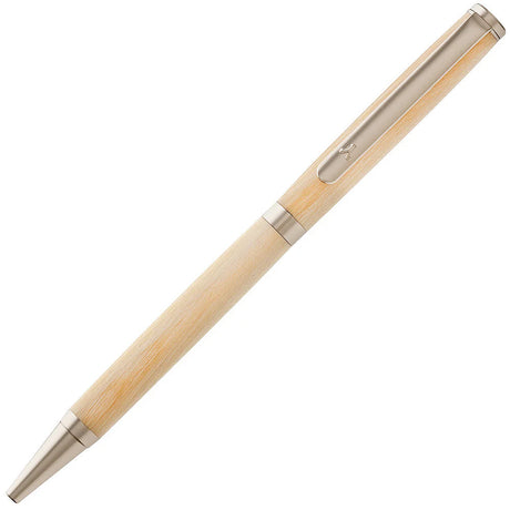 Artisan Twist Slimline Pen Kit - Satin Nickel (With A Logo) - (with Solid brass, break resistant clip, Tungsten carbide