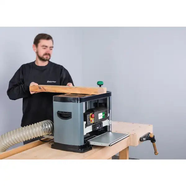 Holzstar DH 330 Bench Thicknesser - Portable thicknessing planer with mm planing width 330x152mm + Foldaway extension