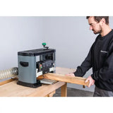 Holzstar DH 330 Bench Thicknesser - Portable thicknessing planer with mm planing width 330x152mm + Foldaway extension