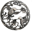 Hummingbirds - Decorative Pewter Lid - design decorative pewter lid The perforated lids are often used on potpourri