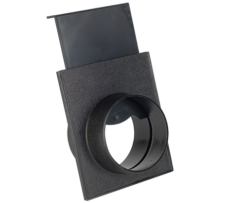 Plastic Blast Gate 4 Inch Unequal Size Ends - Record Power - Dust Extraction Accessories Used to close off the suction