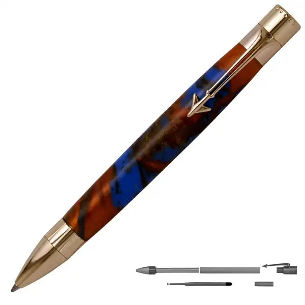 Jet Airliner Golden Twist Pen Kit - Kits Ballpoint Anyone who loves planes, travelling or flying high and fast