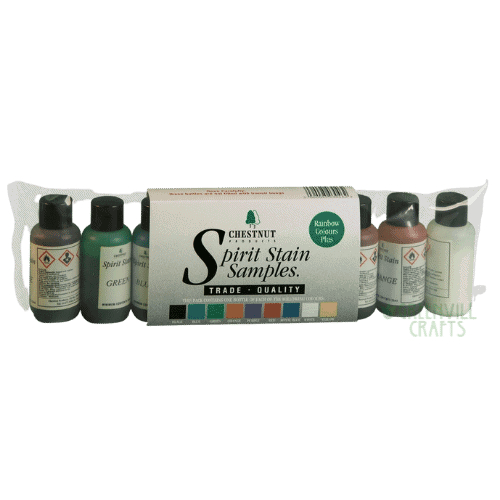 Spirit Stain Kit (Rainbow Colours) - Chestnut Products - Wood Stains & Colours - Fast shipping