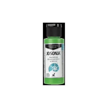 Jo Sonja Green Premium Pearlescent Acrylic Paint - 60ml - Acrylics are specially formulated using a combination