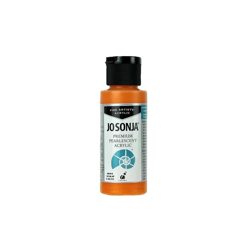 Jo Sonja Orange Premium Pearlescent Acrylic Paint - 60ml - Fast shipping