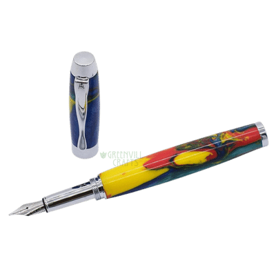 Manager Fountain Pen Kit Chrome (New Style) Greenvill Crafts